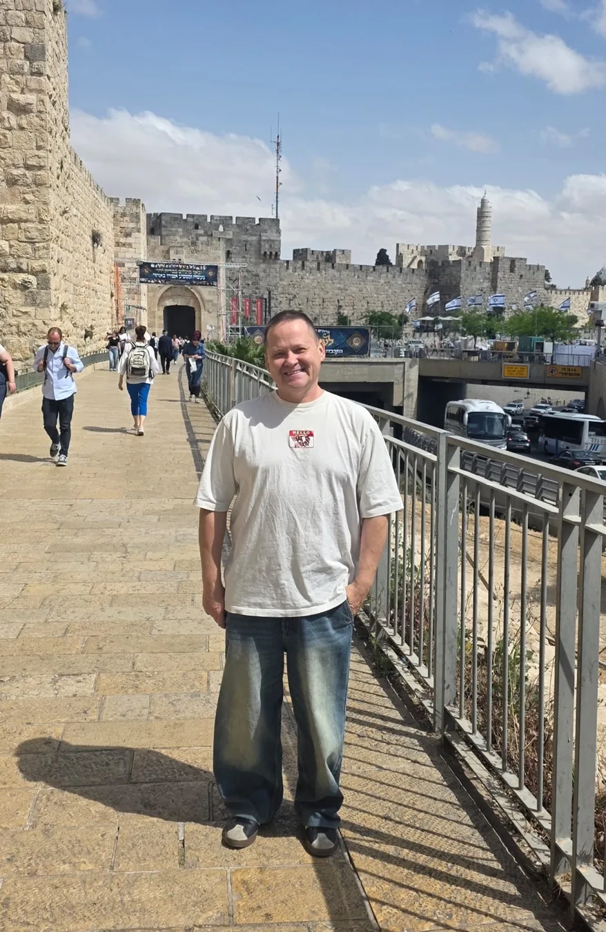 Ministry near the Old City walls in Jerusalem
